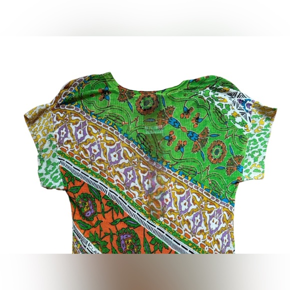 Roberto Cavalli Class Multicoloured Viscosa Knit T-Shirt Dress Size US 2 - Picture 8 of 11